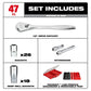 Milwaukee 48-22-9487 47PC 1/2" Drive Ratchet & Socket Set with PACKOUT Organizer