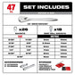 Milwaukee 48-22-9487 47PC 1/2" Drive Ratchet & Socket Set with PACKOUT Organizer