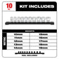 Milwaukee  48-22-9503 3/8" Drive 10pc Socket Set - Metric