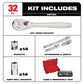 Milwaukee 48-22-9508 3/8" Drive 32 Piece Ratchet & Socket Set - Metric