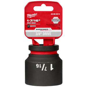 Milwaukee 49-66-6314 SHOCKWAVE Impact Duty™  3/4"Drive 1-7/16" Standard 6 Point Socket
