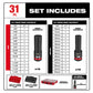 Milwaukee 49-66-6806 Shockwave Impact Duty Socket 1/2" Drive 31-Piece Packout Set