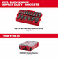 Milwaukee 49-66-6817 Shockwave Impact Duty Socket 1/2" Drive 15-Piece SAE Tray Set