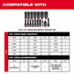 Milwaukee 49-66-6830 Shockwave Impact Duty Socket 3/8" Drive 17-Piece SAE Tray Only