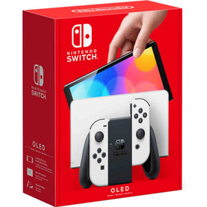 Nintendo Switch OLED White with Animal Crossing New Horizons Game Bundle