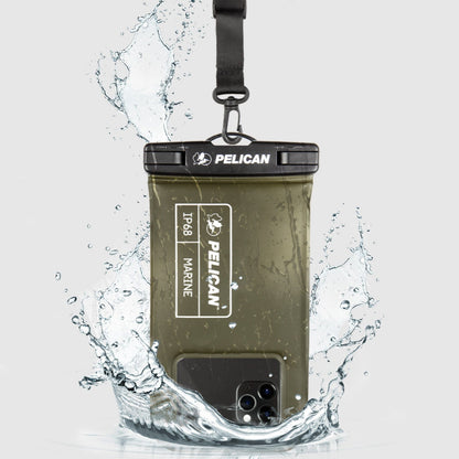 Pelican Marine Waterproof Floating Pouch (Olive Green) - Phone Pouch