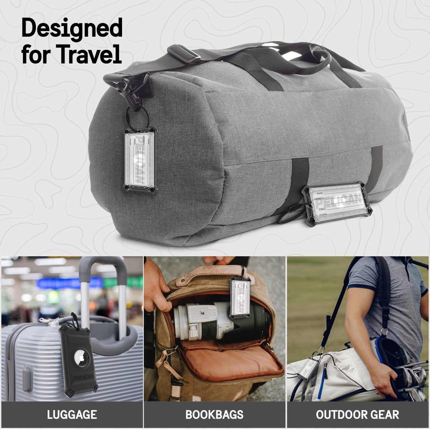Pelican Protector AirTag Luggage Tag - AirTag Case
