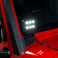 2 Luminix 4in LED Cube w/ Window brackets 07-18 Jeep Wrangler JK