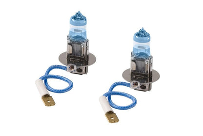 H3 Double White Pure Halogen HeadLight Bulbs Universal