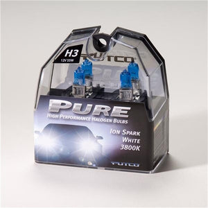Double White H3 Pure Halogen HeadLight Bulbs Universal