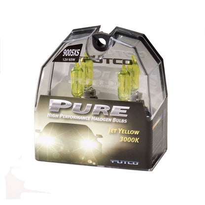 Jet Yellow 9005XS Pure Halogen HeadLight Bulbs Universal