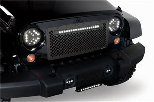 Grille w/ 20in Luminix Light Bar 07-18 Jeep Wrangler
