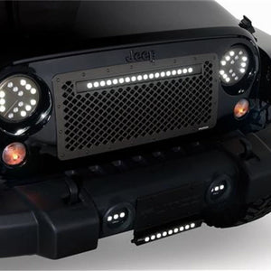 Grille w/ 20in Luminix Light Bar 07-18 Jeep Wrangler