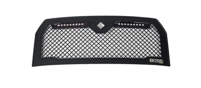 Lighted Boss Grille w/ Two 10in Luminix Light Bars 15-17 Ford F-150