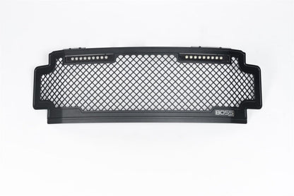 Lighted Boss Grille w/ Two 10in Luminix Light Bars 17-20 Ford F-250 F-350