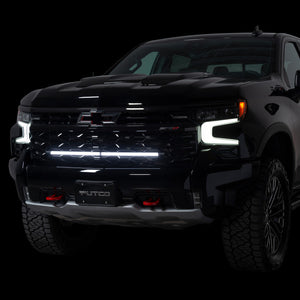 37In Virtual Blade LED Grille Light Bar 20-25 Chevy Silverado GMC Sierra 2500 3500 HD
