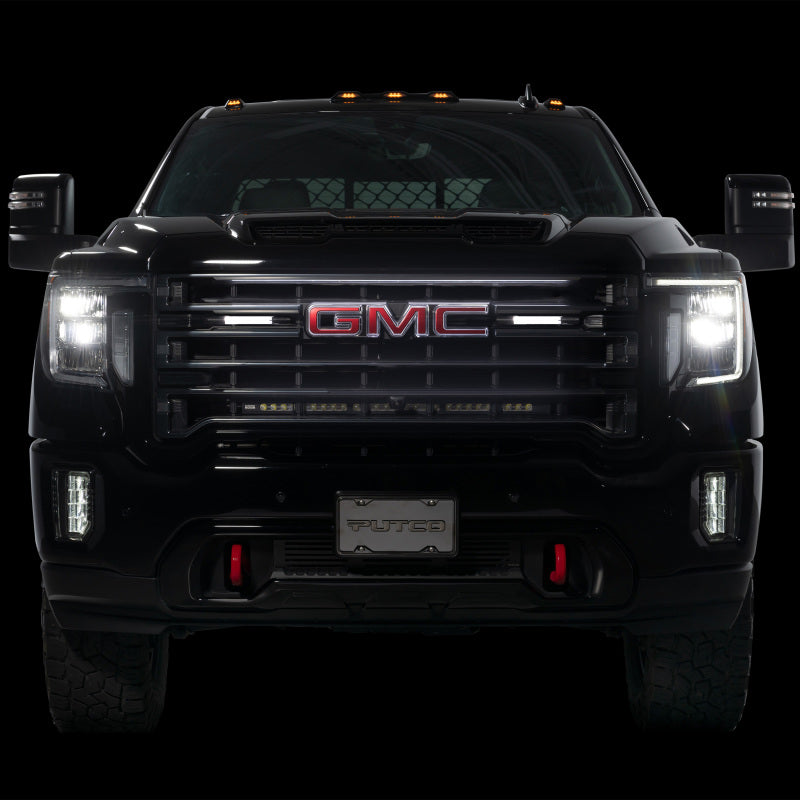 8in Virtual Blade LED Grille Light Bar 19-25 Chevy Silverado GMC Sierra 1500 2500 3500 HD