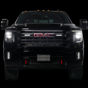8in Virtual Blade LED Grille Light Bar 19-25 Chevy Silverado GMC Sierra 1500 2500 3500 HD