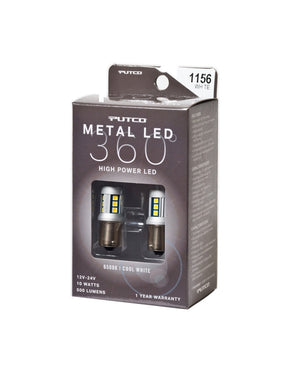 White Metal 360 LED Universal Bulb for Vehicles
