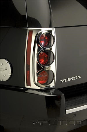 Tail Light Covers 07-14 GMC Yukon Chrome Trim Accents