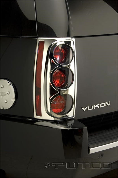 Tail Light Covers 07-14 GMC Yukon Chrome Trim Accents