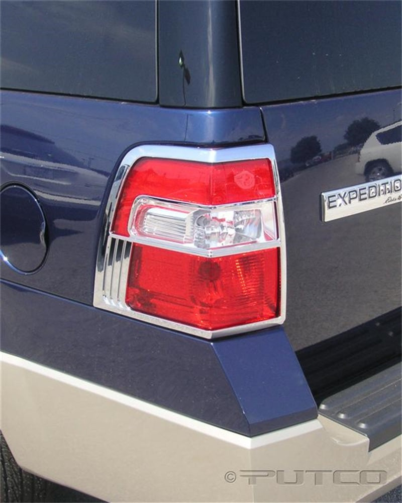 Tail Light Covers 07-09 Ford Expedition Chrome Trim Accent