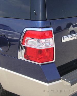 Tail Light Covers 07-09 Ford Expedition Chrome Trim Accent