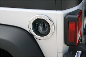 Fuel Tank Door Cover 07-18 Jeep Wrangler (JK) Chrome Fit