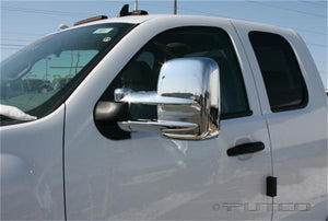 Towing Mirrors Mirror Covers 03-15 Chevy Silverado GMC Sierra 1500 2500 3500 HD