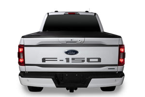 2pcs Black Platinum Upper/Lower Tailgate Accent 21-24 Ford F-150