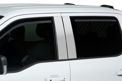 Set of 4 Element Chrome Window Visors 23-24 Ford F-250 F-350 F-450 F-550 Super Duty
