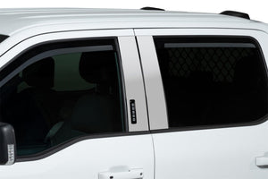 Set of 4 Element Chrome Window Visors 23-24 Ford F-250 F-350 F-450 F-550 Super Duty