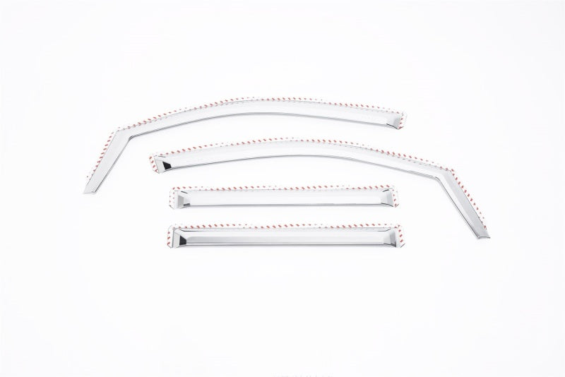 Set of 4 Element Chrome Window Visors 15-20 Chevy Tahoe GMC Yukon Cadillac Escalade