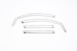 Set of 4 Element Chrome Window Visors 15-20 Chevy Tahoe GMC Yukon Cadillac Escalade