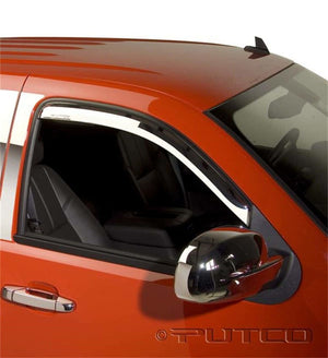 Set of 4 Element Chrome Window Visors 15-20 Chevy Tahoe GMC Yukon Cadillac Escalade
