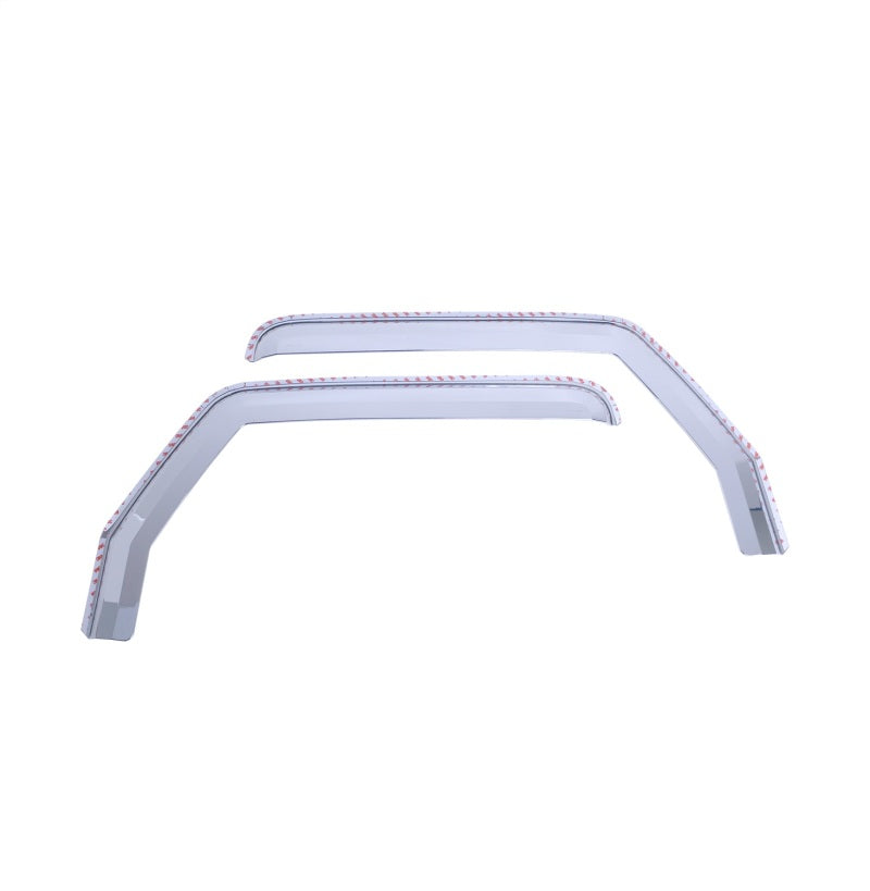 Front Element Chrome Window Visors 18-24 Jeep Gladiator Wrangler JK