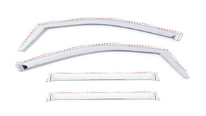 Set of 4 Element Chrome Window Visors 19-25 Chevy Silverado GMC Sierra 1500 2500 3500 HD
