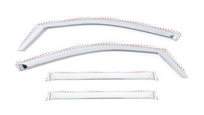 Set of 4 Element Chrome Window Visors 19-25 Chevy Silverado GMC Sierra 1500 2500 3500 HD