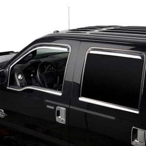Set of 4 Element Chrome Window Visors 19-25 Chevy Silverado GMC Sierra 1500 2500 3500 HD