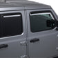 Set of 4 Element Chrome Window Visors 19-25 Chevy Silverado GMC Sierra 1500 2500 3500 HD