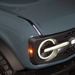 Luminix DRL LED Light Hood Limb Riser 21-25 Ford Bronco