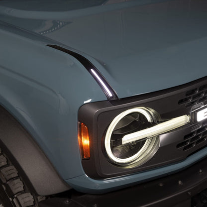 Luminix DRL LED Light Hood Limb Riser 21-25 Ford Bronco