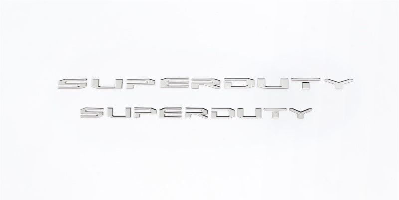 Letters Stamped/Stainless Steel Hood/Front 17-22 ord F-250 F-350