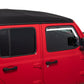 Front Element Chrome Window Visors 18-24 Jeep Gladiator Wrangler JK