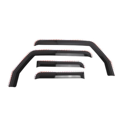 Set of 4 Element Tinted Window Visors 18-24 Jeep Gladiator, Wrangler JK