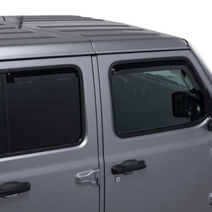 Set of 4 Element Tinted Window Visors 18-24 Jeep Gladiator, Wrangler JK