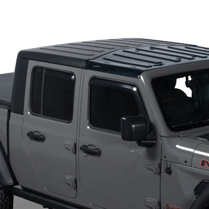 Set of 4 Element Matte Black Window Visors 18-24 Jeep Gladiator, Wrangler JK