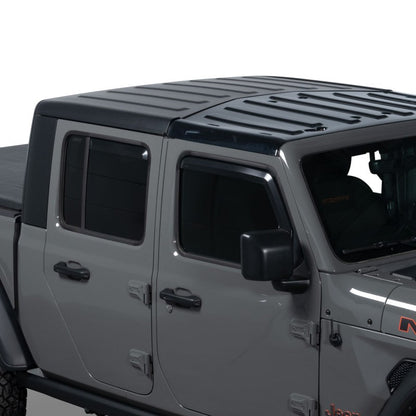 Set of 4 Element Matte Black Window Visors 18-24 Jeep Gladiator, Wrangler JK