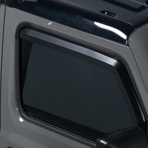 Set of 4 Element Matte Black Window Visors 18-24 Jeep Gladiator, Wrangler JK