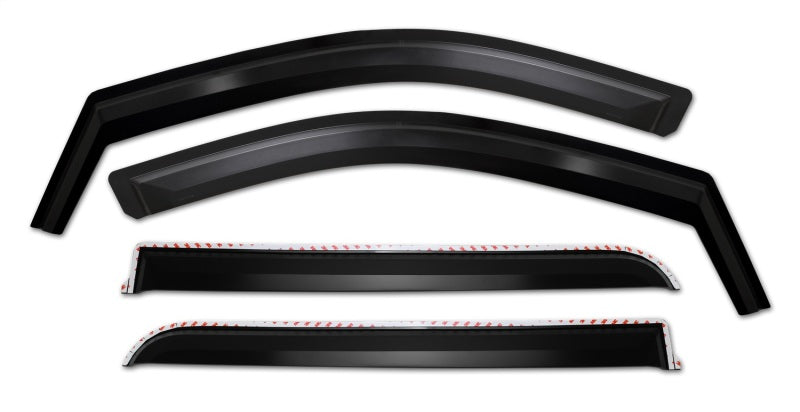 Set of 4 Element Matte Black Window Visor 19-25 Chevy Silverado GMC Sierra 1500 2500 3500 HD